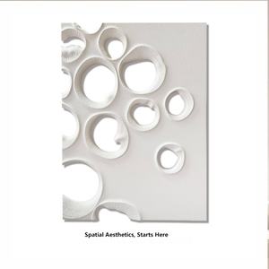 Arte Mural Minimalista, Pintura Abstracta Hecha a Mano en Yeso Acrílico Blanco, Decoración Moderna 3D Única, Regalo de Inauguración de Casa - Product Image 6