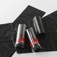 Rollo de Bolsas de Basura Negras de HDPE Personalizables Starseal, Bolsas de Basura Desechables Resistentes de 30*40 Pulgadas con Asa Flexiloop y Cordón de PP, Plástico ISO