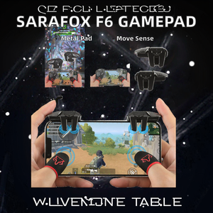 Control de Juego Sony Sarafox F6 de Aleación, Joystick, Gatillo para Dedos Móviles, Botón L1 R1, Apuntar y Disparar, Compatible con iPhone y Android - Product Image 2