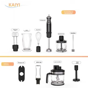 Mới Nhà Bếp Bé Đa Chức Năng 12-Tốc Độ Thép Không Gỉ Nhỏ Điện Bộ Vi Xử Lý Thực Phẩm Cầm Tay Máy Ép Trái Cây Máy Xay Sinh Tố Stick Di Động - Product Image 3