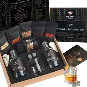 <span class=keywords><strong>Set</strong></span> zur Herstellung Eigener Alkohol-Aromen DIY Infusions- & Verkostungs-Geschenkset mit Barwerkzeugen und Zubehör aus Holz - Product Image 1