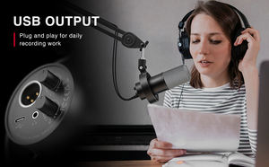 <span class=keywords><strong>Fifine</strong></span> Amplitank T688 USB Studio Micrófono Profesional Dynamic Gaming Micrófonos Mic Wired Podcast XLR Micrófonos - Product Image 2