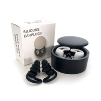 Bouchons d'oreilles en silicone en forme d'aileron de requin pour dormir, anti-bruit, protection auditive, natation, emballage personnalisé