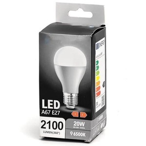 Bombilla LED 20W E27 6500K - Luminosidad, Eficiencia Energética, Larga Duración - Ideal para Iluminación General y Espacios - Product Image 1