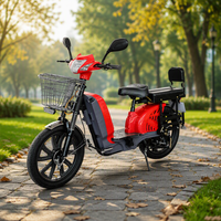 Vélo électrique BLW avec moteur à moyeu arrière, cadre en acier, 48V 500W, vitesse maximale de 40 km/h, autonomie de 45-50 km, 15AH, 3 vitesses