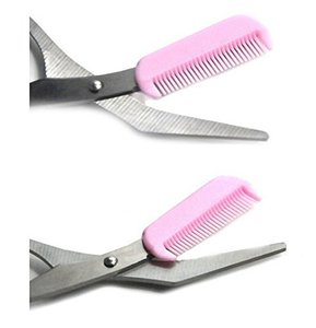 Ciseaux de précision pour sourcils de haute qualité avec peigne, outil de toilettage pour femmes, pour la mise en forme et la coupe des cils - Product Image 2