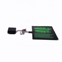 1000designs DJ dance light up and down el shirt panel/ custom el equalizer panel /music activated led t shirt panel