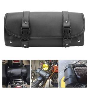 Bolsa de Almacenamiento de Herramientas de Cuero PU, Organizador Delantero y Trasero, Alforja Universal para Motocicleta - Product Image 4