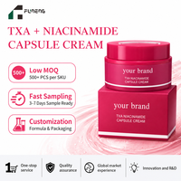 Crème Visage Coréenne Hydratante en Profondeur à 5% de Nicotinamide et Vitamine C en Capsules, Marque Blanche