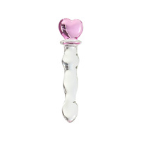 Nouveau et magnifique gode en verre en forme de G, motif fleur de rose, en cristal, jouet sexuel anal pour femmes, modèle 2022
