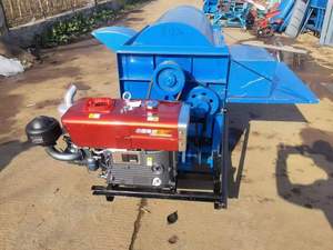 เครื่องนวดข้าวอัตโนมัติอเนกประสงค์พร้อมเครื่องยนต์ ผลผลิตสูง 800 กก./ชม. โครงสร้างเหล็กกล้าคาร์บอน - Product Image 4