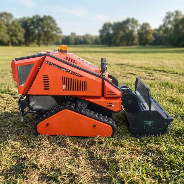 Remote Control Tracked Agricultural Cultivator Hybrid Power Machine for Vegetable Garden Tilling and Earth Moving