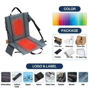 Asiento Plegable <span class=keywords><strong>para</strong></span> Estadio Mydays con Luz <span class=keywords><strong>LED</strong></span> Roja y Calefacción, Silla <span class=keywords><strong>para</strong></span> <span class=keywords><strong>Gradas</strong></span> con Asa de Transporte y Bolsillo Lateral <span class=keywords><strong>para</strong></span> Campamento y Deportes - Product Image 6