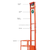 2m 4m 8m 10m plate-forme élévatrice électrique pour le fret des personnes petit matériel ascenseur de cargaison entrepôt ménage