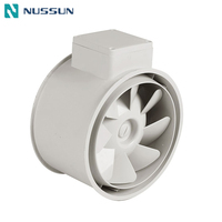 Ventilateur de conduit pour petite serre agricole domestique, 8 pouces, haut débit d'air, flux mixte, plastique, ODM OEM IP44