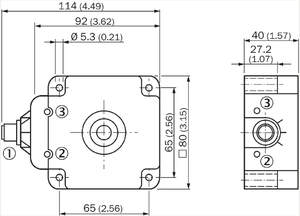 Capteur inductif SICK IQR80-50BPPKC0S PNP compensé 4 fils IP68, interrupteur de proximité industriel en stock - Product Image 3
