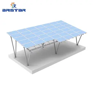 Bristar carport khung năng lượng mặt trời Powered Hệ thống cấu trúc gắn chân đế bu lông mái móc Bảng điều khiển