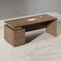 Bureau de direction en bois moderne et élégant Table de bureau classique pour patron ou président Meubles pour espaces exécutifs