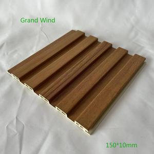 Yüksek kaliteli iç Wpc duvar dekoratif tik ahşap tahıl WPC yivli paneller duvar dekor - Product Image 5