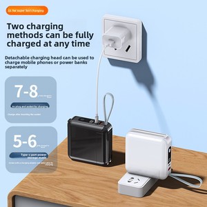 Power Bank da 20000mAh <span class=keywords><strong>con</strong></span> Presa AC 2-in-1 e <span class=keywords><strong>Cavi</strong></span> Integrati, Ricarica Rapida 22.5W, <span class=keywords><strong>Batteria</strong></span> Portatile per Smartphone e Tablet - Product Image 1