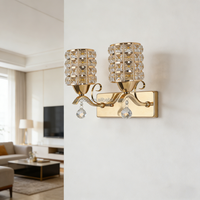 Applique murale LED en verre moderne 110V, lumière décorative en fer forgé pour la maison, l'hôtel, la villa, éclairage intérieur