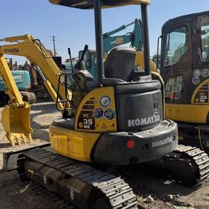 Mini-excavatrice Komatsu PC35 de 3,5 tonnes, compacte, hydraulique, à chenilles, d'occasion, en excellent état, disponible à la vente. - Product Image 1