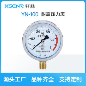 Manómetro Resistente a Impactos Suzhou Xuansheng YN100 de 100 mm con Conexión Roscada de Acero Inoxidable para Agua, Aire y Aceite - Product Image 4