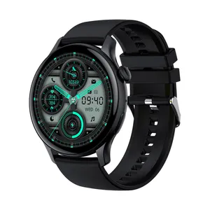 AMOLED sensible à haute résolution toujours affiché appel BT montre intelligente Reloj Smartwatch suivi du sport montres de surveillance de la santé