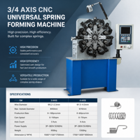 Machine de formage de ressorts universelle CNC à 3-4 axes ZW-CNC20 avec système de contrôle HUST
