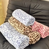 Couverture polaire ultra douce et moelleuse pour bébé, motif guépard africain, imprimé personnalisé pour la Saint-Valentin, pour canapé et lit