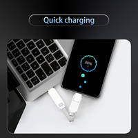 Cadeaux promotionnels d'entreprise, câble USB 3 en 1, 3A 60W, câble de charge rapide, câble USB personnalisé pour Android, pour iPhone, cadeau