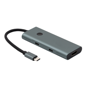 7 en 1 USB3.0 Type-<span class=keywords><strong>C</strong></span> Hub 4K HDTV PD <span class=keywords><strong>Power</strong></span> <span class=keywords><strong>Delivery</strong></span> Chargeur Vidéo Écran-off Bouton Station d'accueil - Product Image 4
