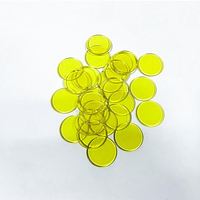 Jetons de Bingo Transparents 25x2mm, 8 Couleurs, Disques de Comptage pour l'Apprentissage des Mathématiques en Classe, Accessoires Pédagogiques