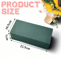 Blocs de mousse florale verte de qualité supérieure, blocs de mousse florale rectangulaires haute densité pour fleurs séchées, adaptés aux mariages et aux fêtes