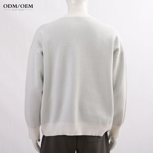 Suéter Personalizado OEM de Manga Larga, Suéter de Punto de Algodón, Cuello Redondo, Jacquard, para Hombre - Product Image 5