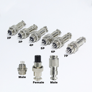 מעגלי M12 M12-5 GX-12 GX 12 16 4 7 פין 2P 7 P פנל תעופה תקע מחבר - Product Image 1