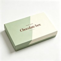 Boîte en papier personnalisée pour truffes au chocolat avec impression à l'encre de soja, emballage cadeau biodégradable pour bonbons et desserts