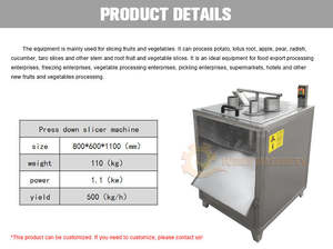 Máquina rebanadora de frutas de Venta caliente/cortadora de chips de plátano/cortadora de plátano - Product Image 4
