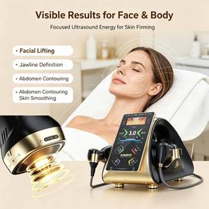 Appareil HIFU 22D Max 2-en-1 13D 18D à double contrôle pour rajeunissement, lifting du visage, raffermissement de la peau, remodelage corporel et brosse nettoyante pour le visage - Product Image 2