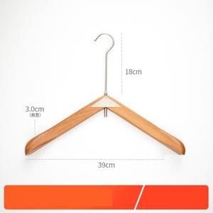 Wholesalers Custom Logo Natural Non Slip Laminated Coat <b>Hanger</b> With Clips Luxury Premium Wood <b>Hangers</b> for Clothes Wardrobe - Product Image 4