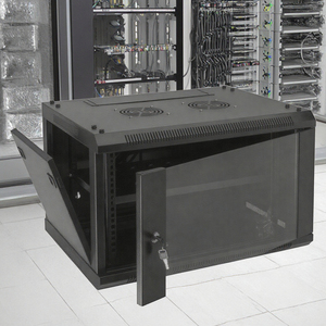 19 Inch 4U 6U 9U <span class=keywords><strong>12U</strong></span> 15U 18U 20U Mạng Tủ Với Spcc Tường Thép 600Mm Độ Sâu Cửa Kính Phía Trước Máy Chủ Giá - Product Image 5