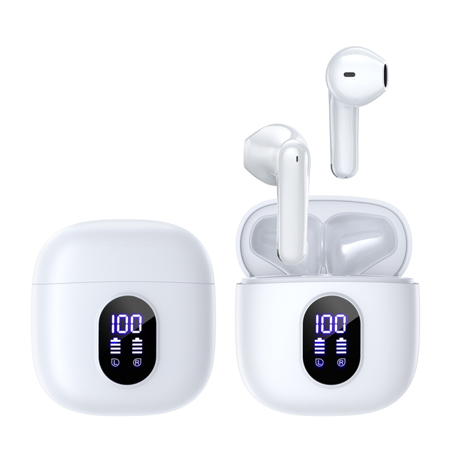 Sanvnet I52 True Wireless Earbuds Blue Tooth Headphones with Noise Cancelling IPX4 Waterproof Mini Headset