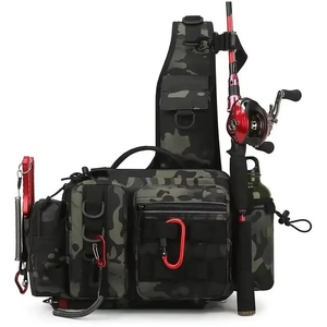 Wholesale New <b>Large</b> Capacity Three-in-One Fishing Gear Bag with One Shoulder/Waist/Crossbody Convertibility and Rod Storage - Product Image 1