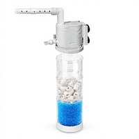 Filtre de réservoir de poissons submersible en plastique respectueux de l'environnement avec pompe à eau trois-en-un, buse de pulvérisation et aérateur