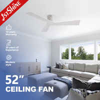 Ventilatore da Soffitto 1stshine Smart Control, Design Elegante, 3 Pale in ABS, Silenzioso e a Basso Profilo