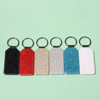 Porte-clés rond à sublimation vierge avec dos pailleté, personnalisable avec photo, cadeau d'Halloween