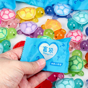 Cartoon Colorful Glow-in-the-Dark Turtle <b>Blind</b> Bag Matching Toy Slow-Release Squeeze Figurine Turtle Resin Toy - Product Image 2
