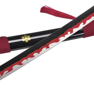 ดาบโรโรโนอะนิเมะญี่ปุ่นขนาด45ซม. ทำจากสเตนเลสสตีลสีดำชิ้นส่วนดาบคาตานะ - Product Image 5