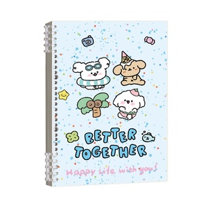 Cuaderno de Hojas Sueltas con Diseño de Perro y Corazón, Estilo Kawaii, para Estudiantes de Secundaria, 60 Hojas, A5 - Product Image 3
