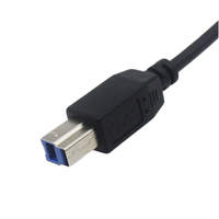 Kustom kecepatan tinggi USB3.0 tipe-c kabel BM 1M panjang pemindai komputer perangkat USB jaket PVC Braid Shields USB3.0 pengisian